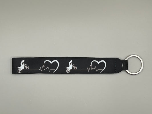 Dirt Bike Love Keychain