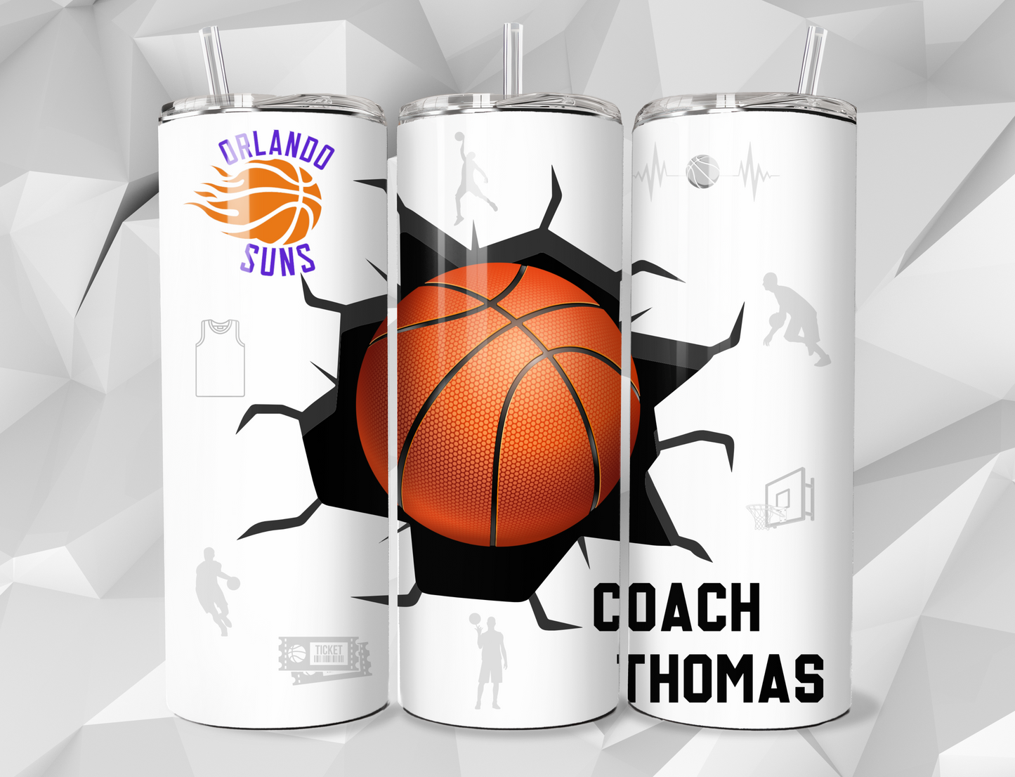 Custom Basketball Tumbler