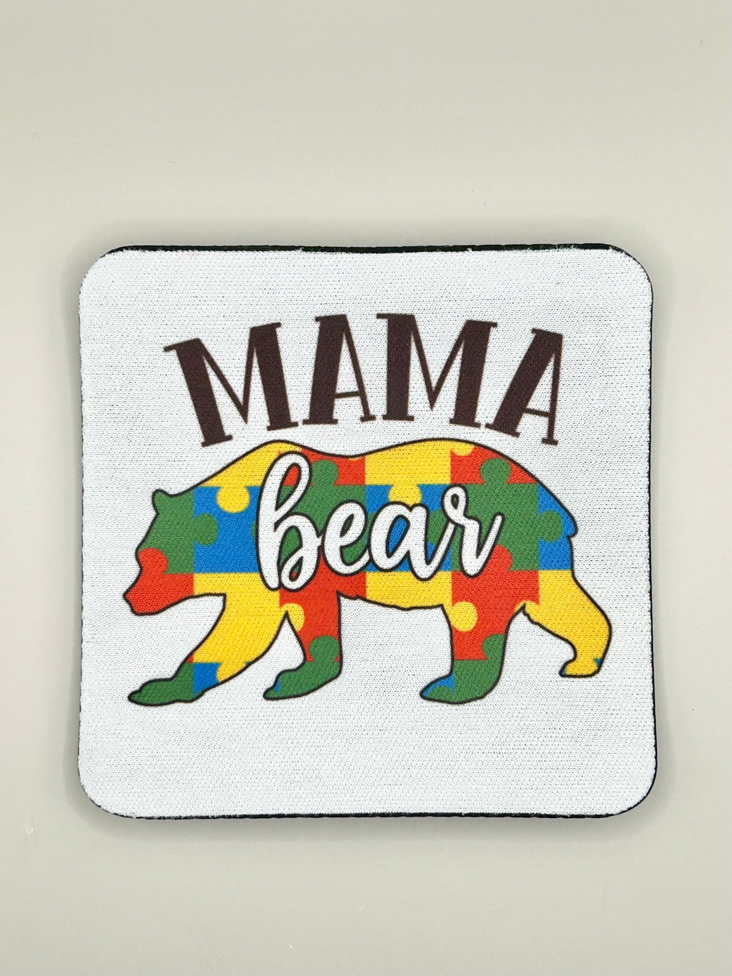 Mama Bear Autism Coaster